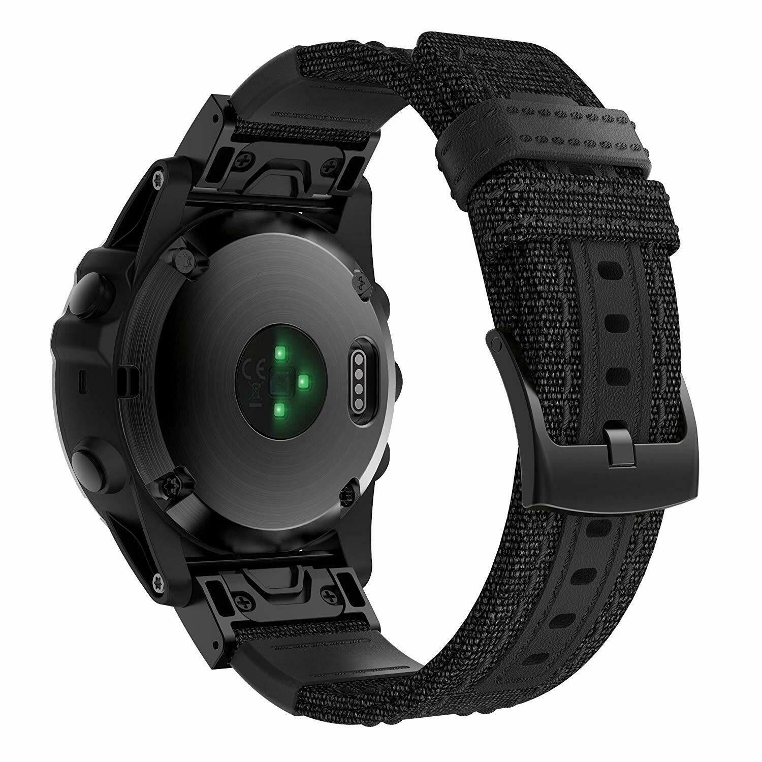 Garmin Fenix 7 Nylon-Hybridarmband (Schwarz)