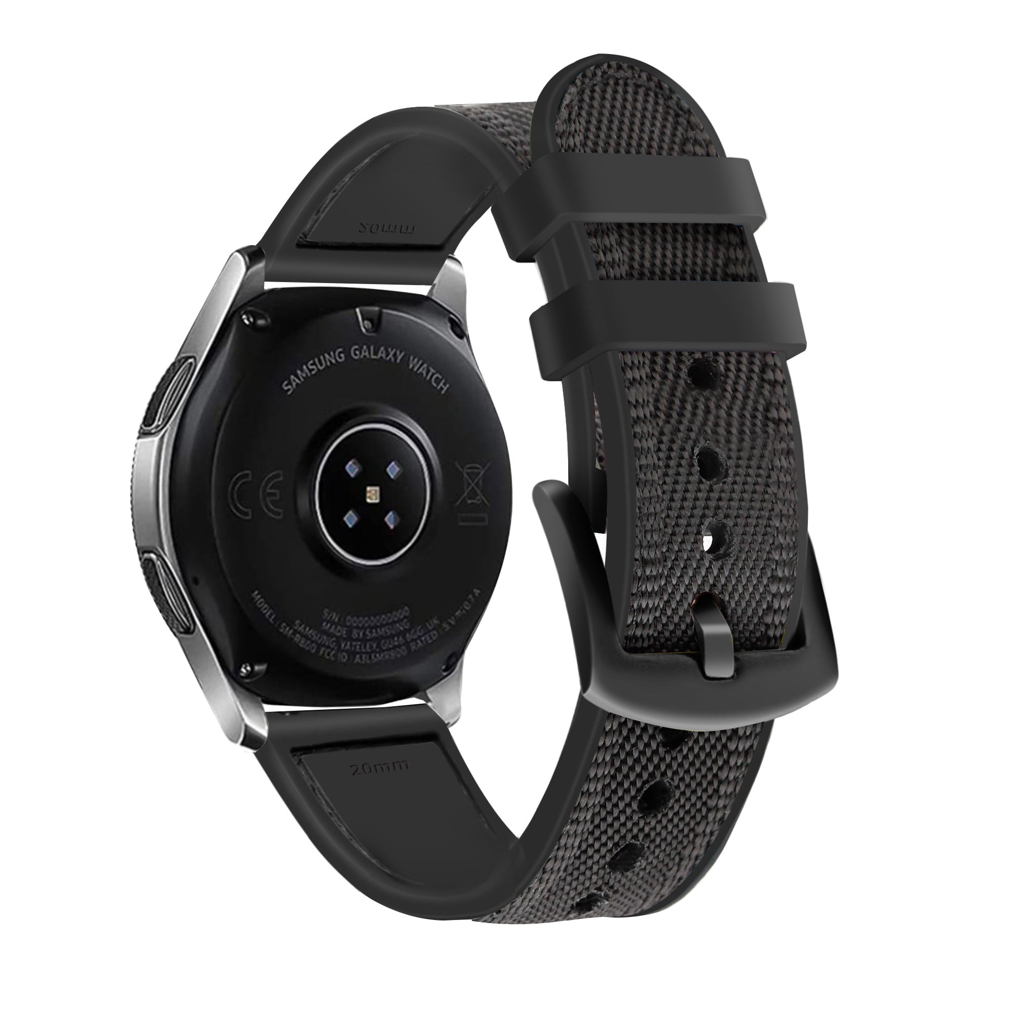 Coros Apex 46mm Hybrid Nylonarmband (Schwarz)
