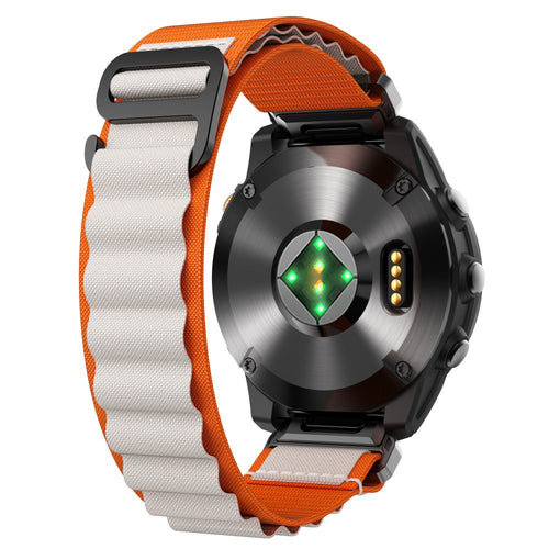Bracelet Alpine nylon Garmin Descent G2 (orange/beige)
