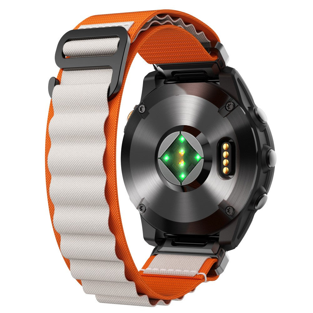 Bracelet Alpine nylon Garmin Fenix 8 - 47mm (orange/beige)