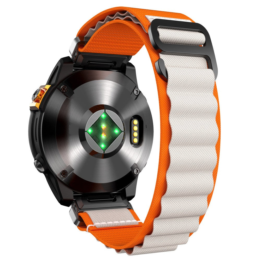 Correa Alpine nylon Garmin Fenix 7 (naranja/beige)