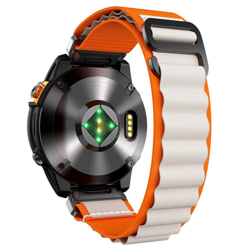 Garmin Tactix 8 - 47mm Alpine nylon bandje (oranje/beige)