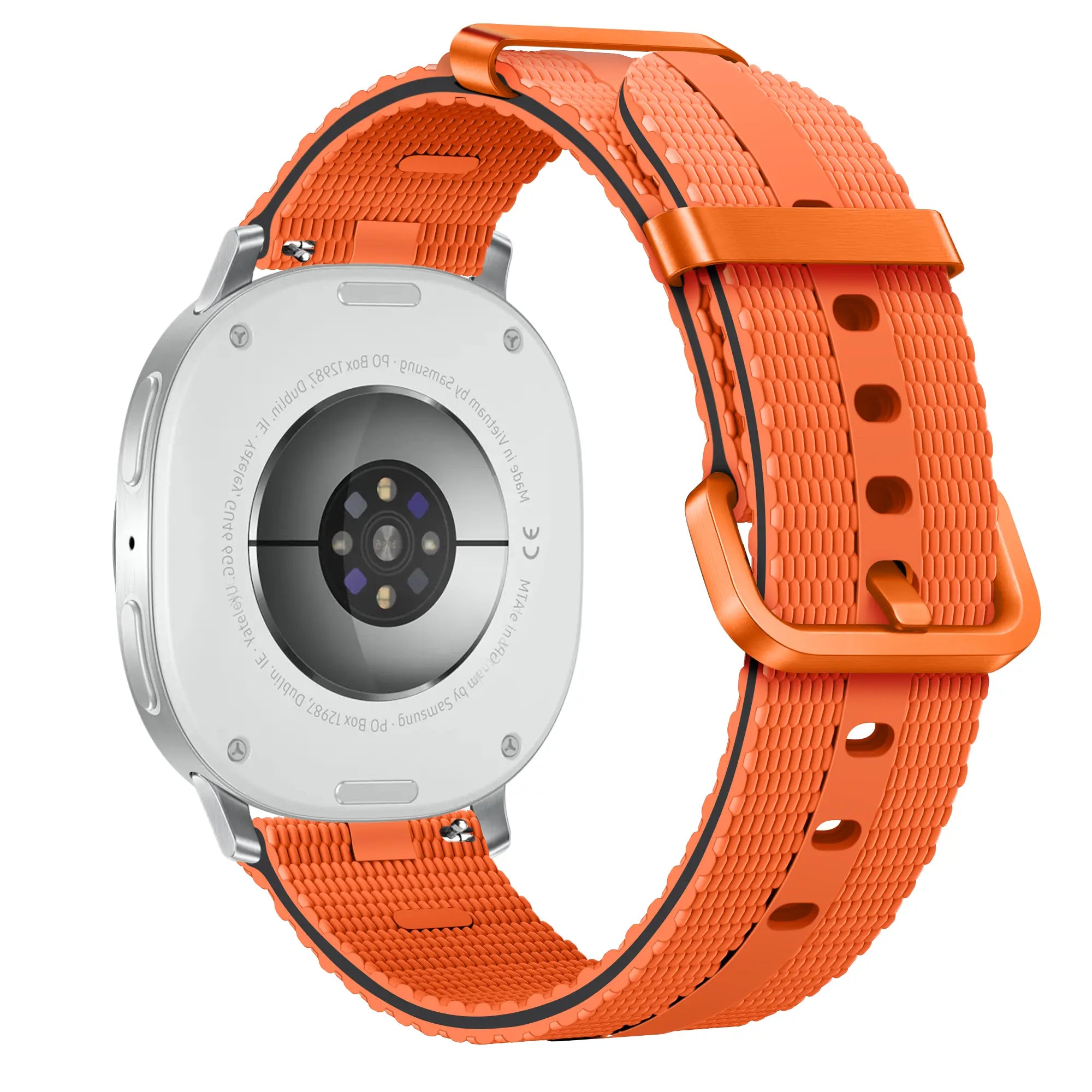 Samsung Galaxy Watch 8 - 44mm Silikon Active Armband (Orange)