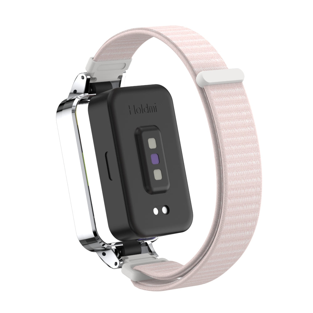 Xiaomi Smart Band 9 Active Nylonarmband (Hellrosa)