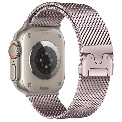 Apple Watch Ultra Modern Milanese band (roze)