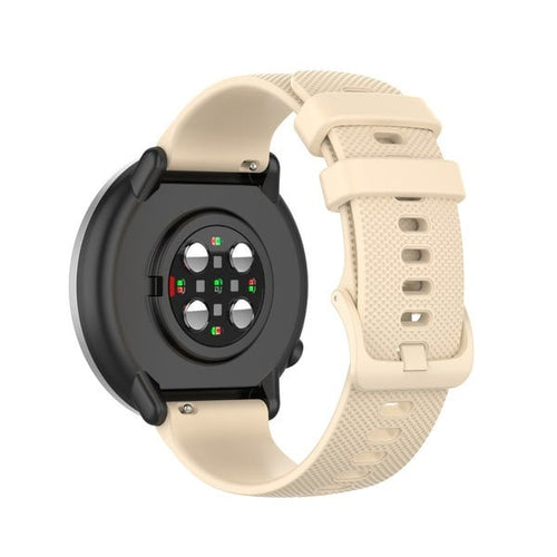 Uhrenarmband luxus Silikon 20mm - Schnellverschluss (Beige)
