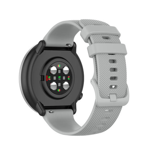 Uhrenarmband luxus Silikon 20mm - Schnellverschluss (Grau)