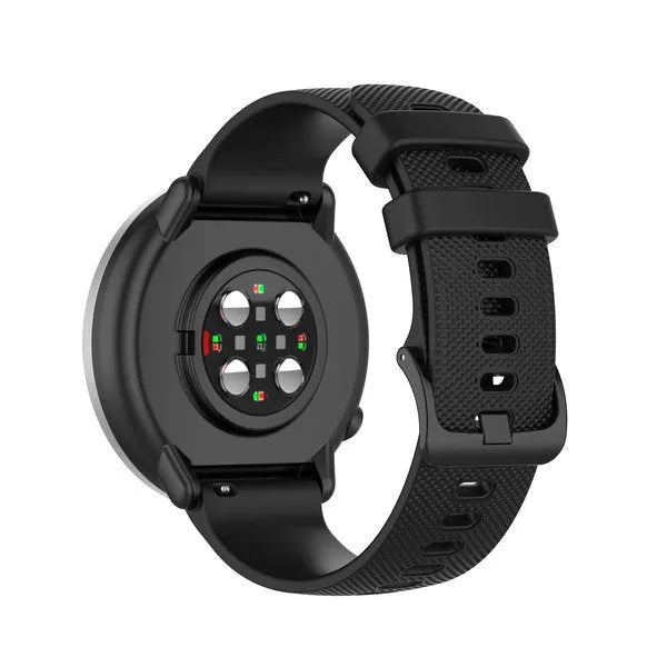 Amazfit Bip 6 luxus Silikonarmband (Schwarz)