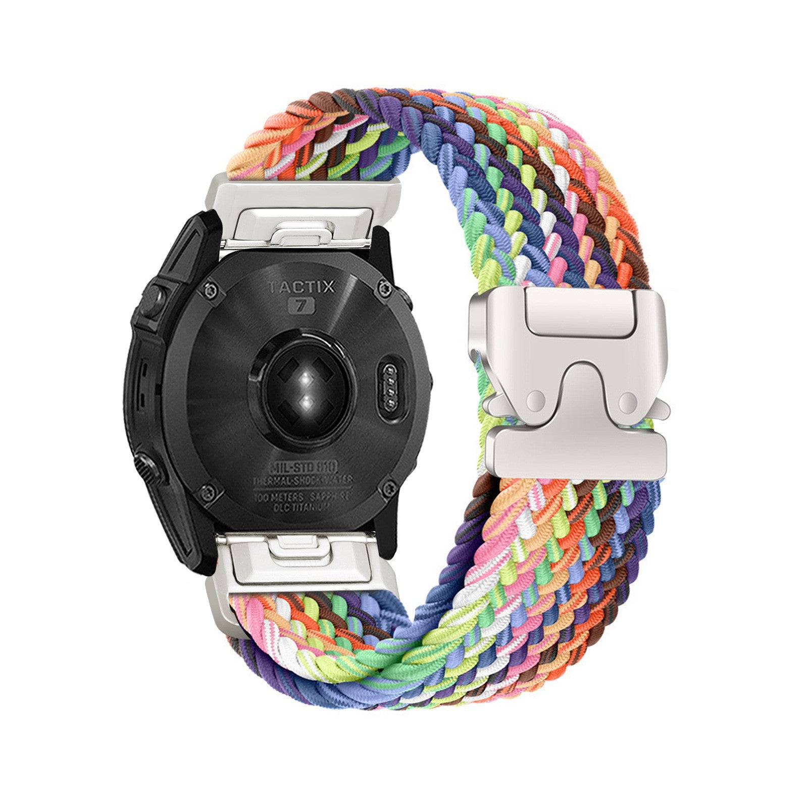 Correa trenzada con hebilla-P Garmin Fenix 8 - 43mm (arcoíris)