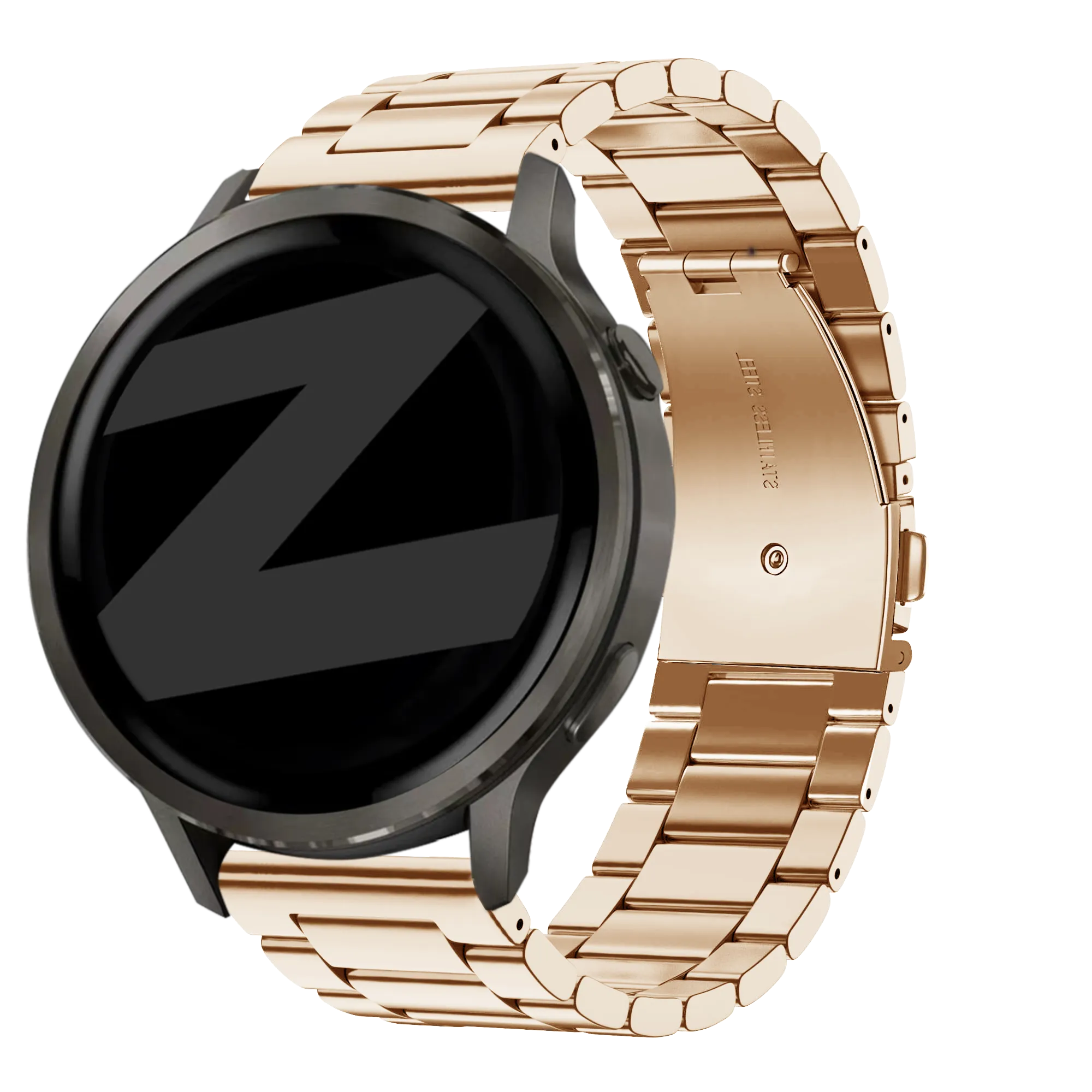 Bandz Garmin Forerunner 170 Steel Strap 'Classic' (Rose Gold)