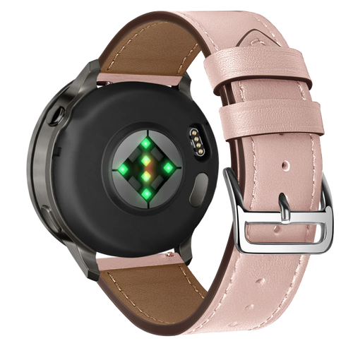 Bandz Bracelet cuir 'Deluxe' Garmin Approach S42 (rose)
