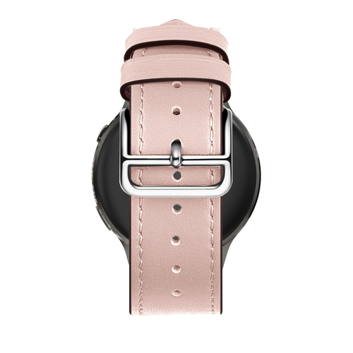 Bandz Garmin Forerunner 255s Lederarmband 'Deluxe' (Rosa)
