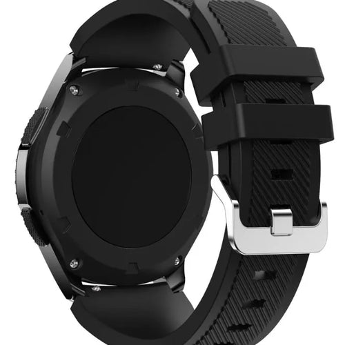 Fossil Gen 4 Explorist (HR) Silikonarmband (Schwarz)