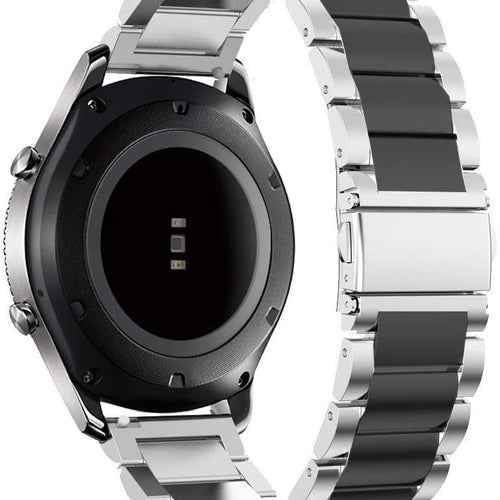Garmin Venu SQ Steel Strap (Silver/Black)
