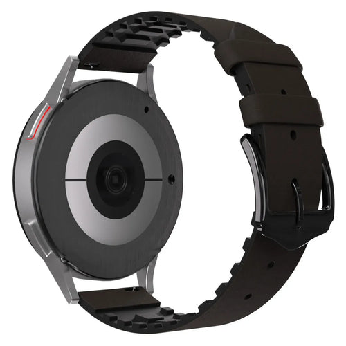 Honor Magic Watch 2 Silikon- und Lederarmband (Braun)