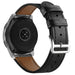 Uhrenarmband Leder 22mm - Schnellverschluss (schlichtes Schwarz)