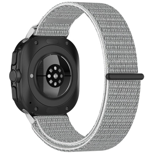 Nylon Strap, seashell, on a watch, 3/4 rear view
