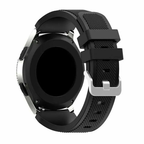 Bracelet silicone sergé Oppo Watch X (noir)