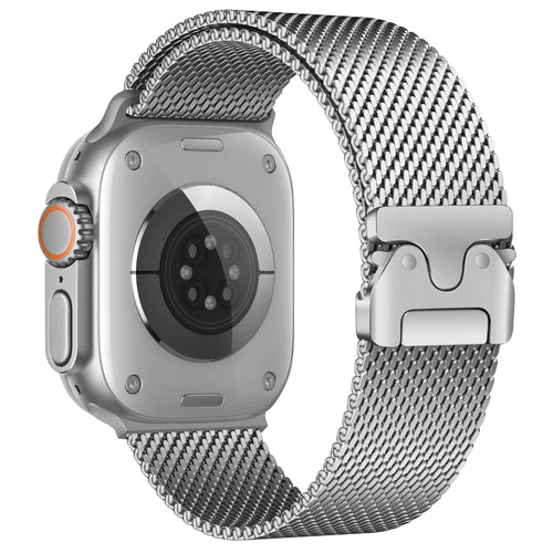 Correa Milanesa moderna Apple Watch (plata)