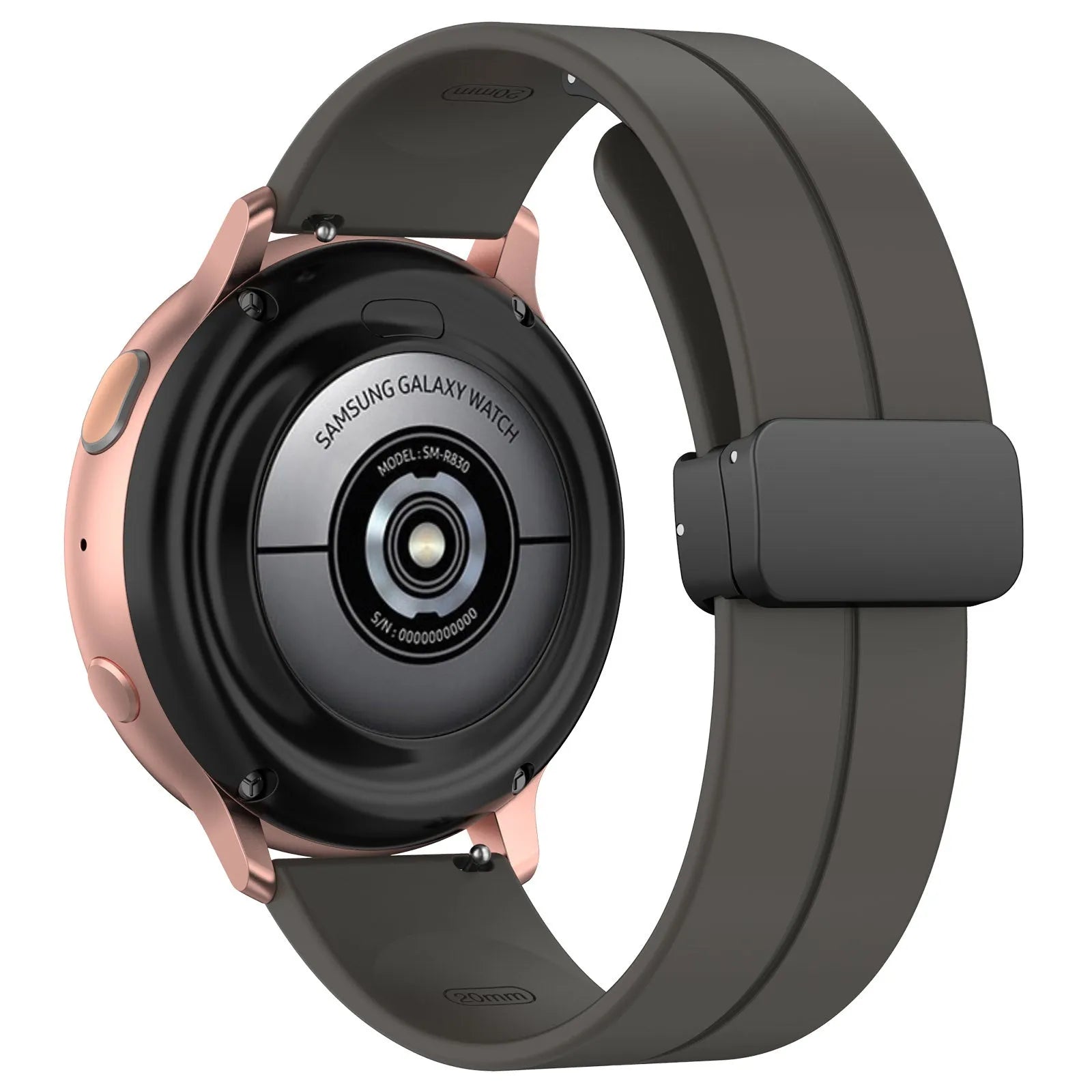 Coros Apex 2 D-Schnalle Silikonarmband (Dunkel Grau)