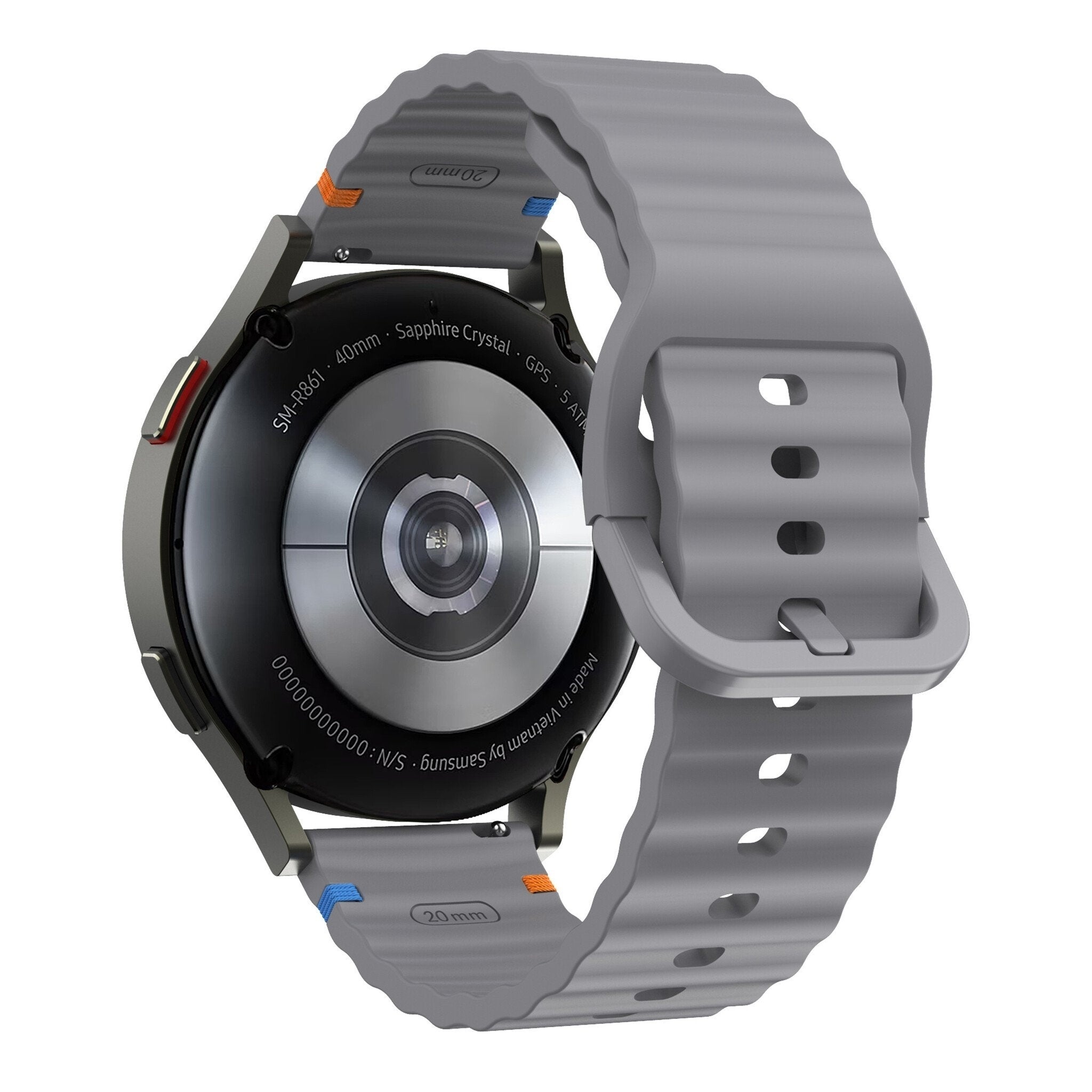 CMF Watch Pro 3 Wave Silikonarmband (Dunkel Grau)