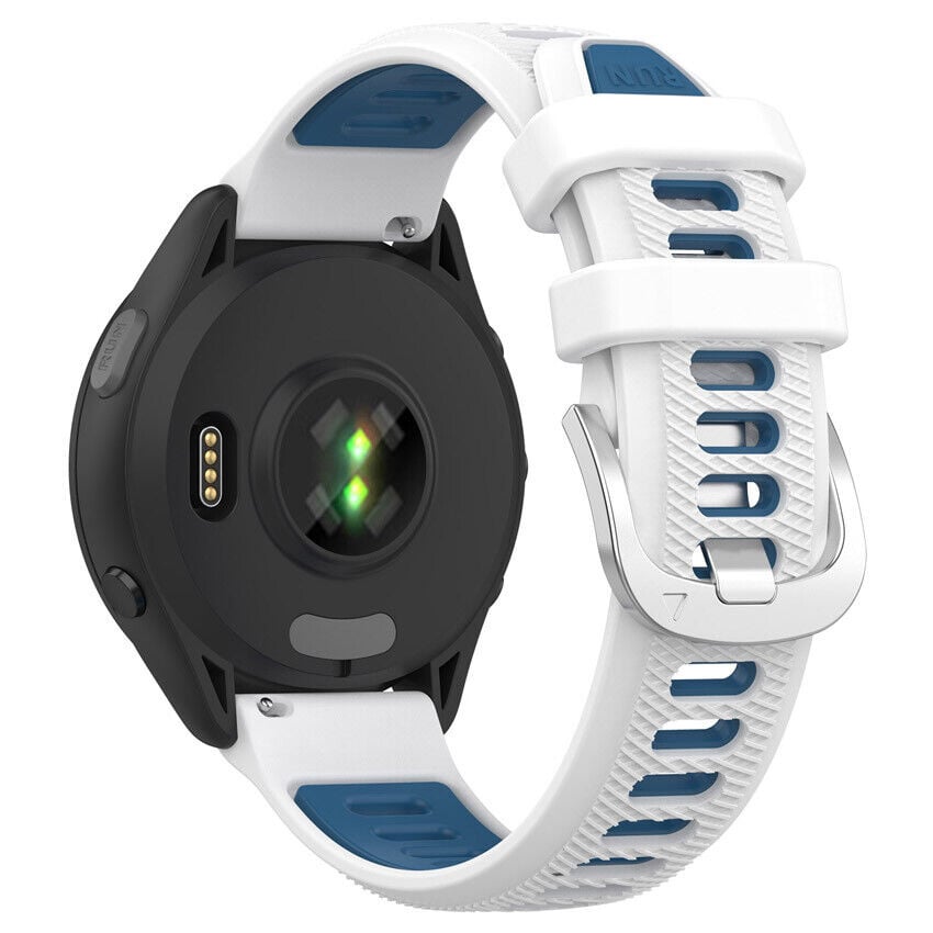 Correa deportiva con hebilla Garmin Vivomove Sport (blanco/azul)
