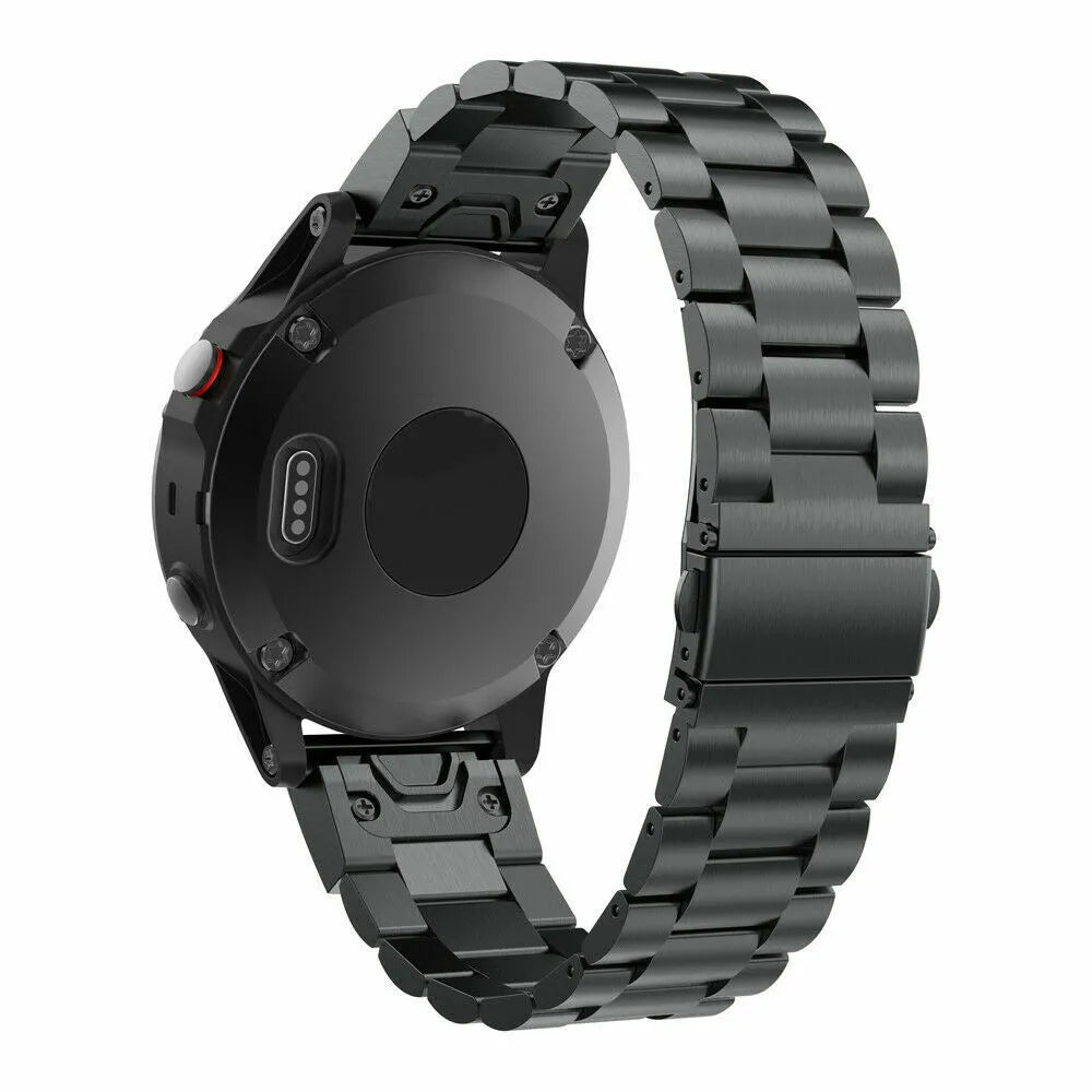 Garmin Quatix 5 / 6 / 7 Steel Strap (Black)