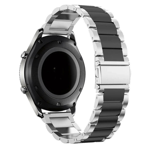 Bracelet acier Oppo Watch X2 Mini (argent/noir)