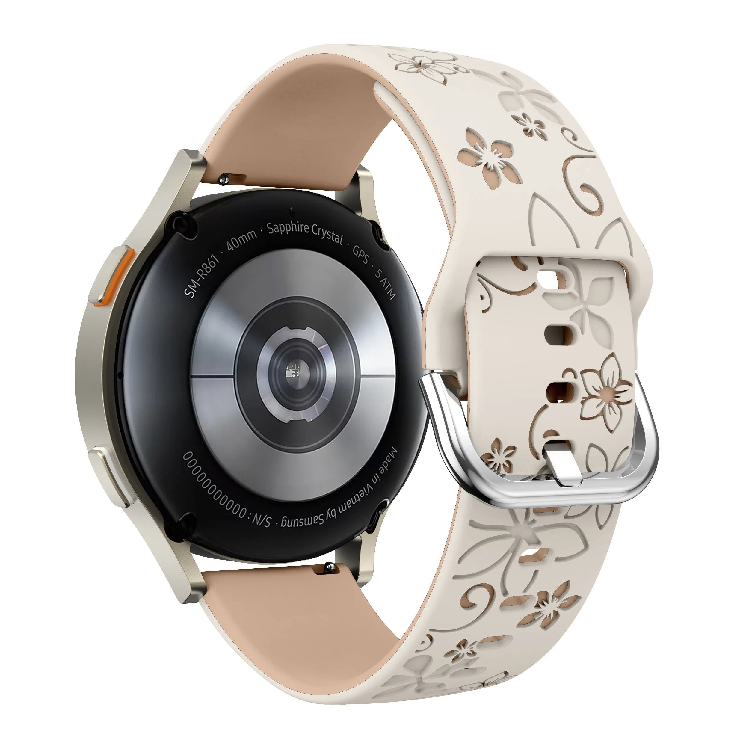 Oppo Watch X2 Mini Flower Silikonarmband (Polarstern/Beige)