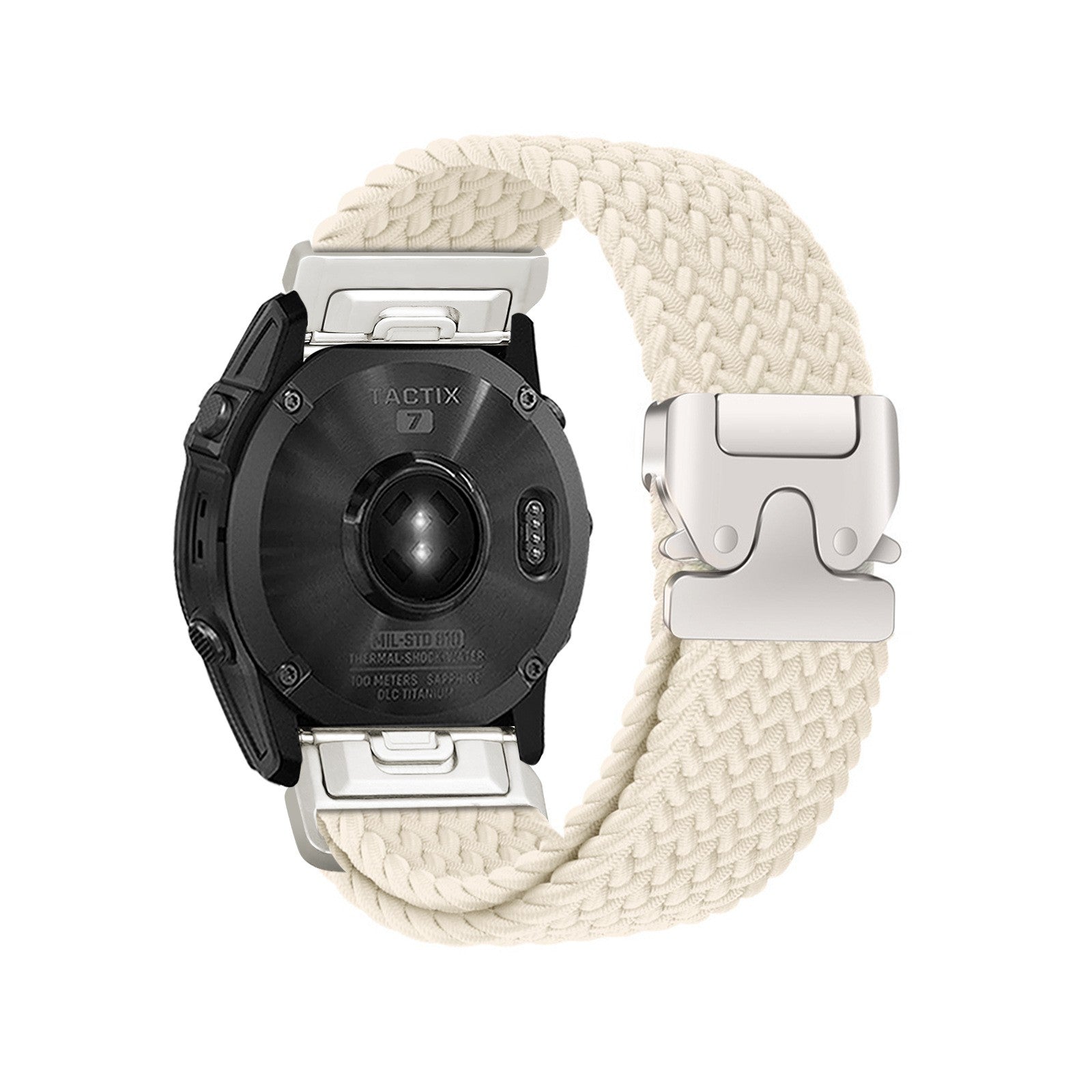 Correa trenzada con hebilla-P Garmin Instinct 2s (blanco estrella)
