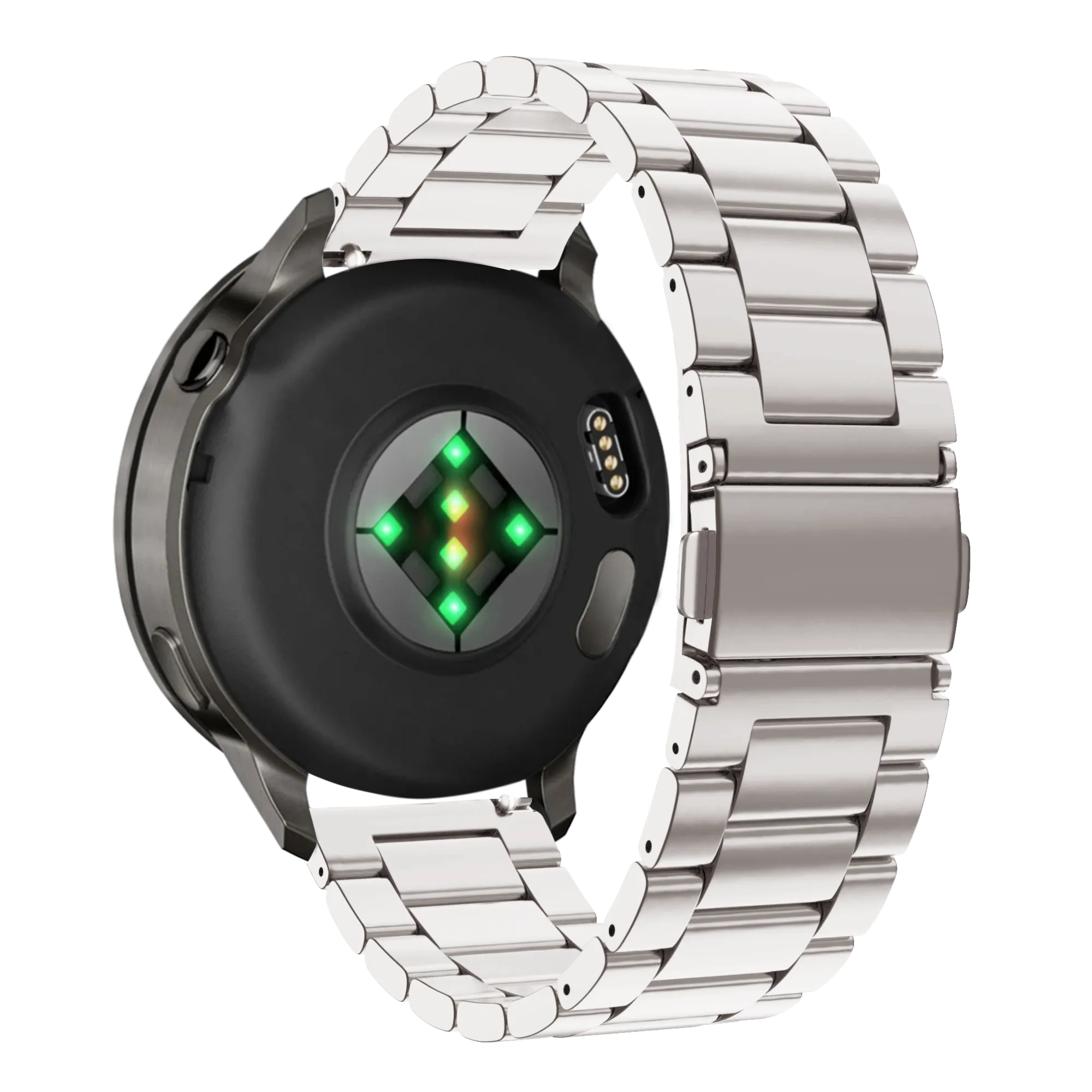 Bandz Bracelet acier 'Classic' Garmin Approach S42 (lumière stellaire)