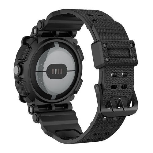 Google Pixel Watch 5 - 41mm sport bandje met frame (zwart)