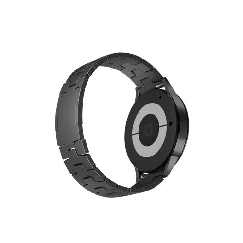 Bracelet titane grain (fermoir plat) Oppo Watch X3 (graphite)