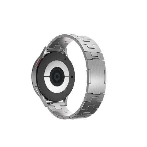 Gard Pro Ultra 2+ Gebürstetes Titanarmband (Flache Schließe) (Silber)