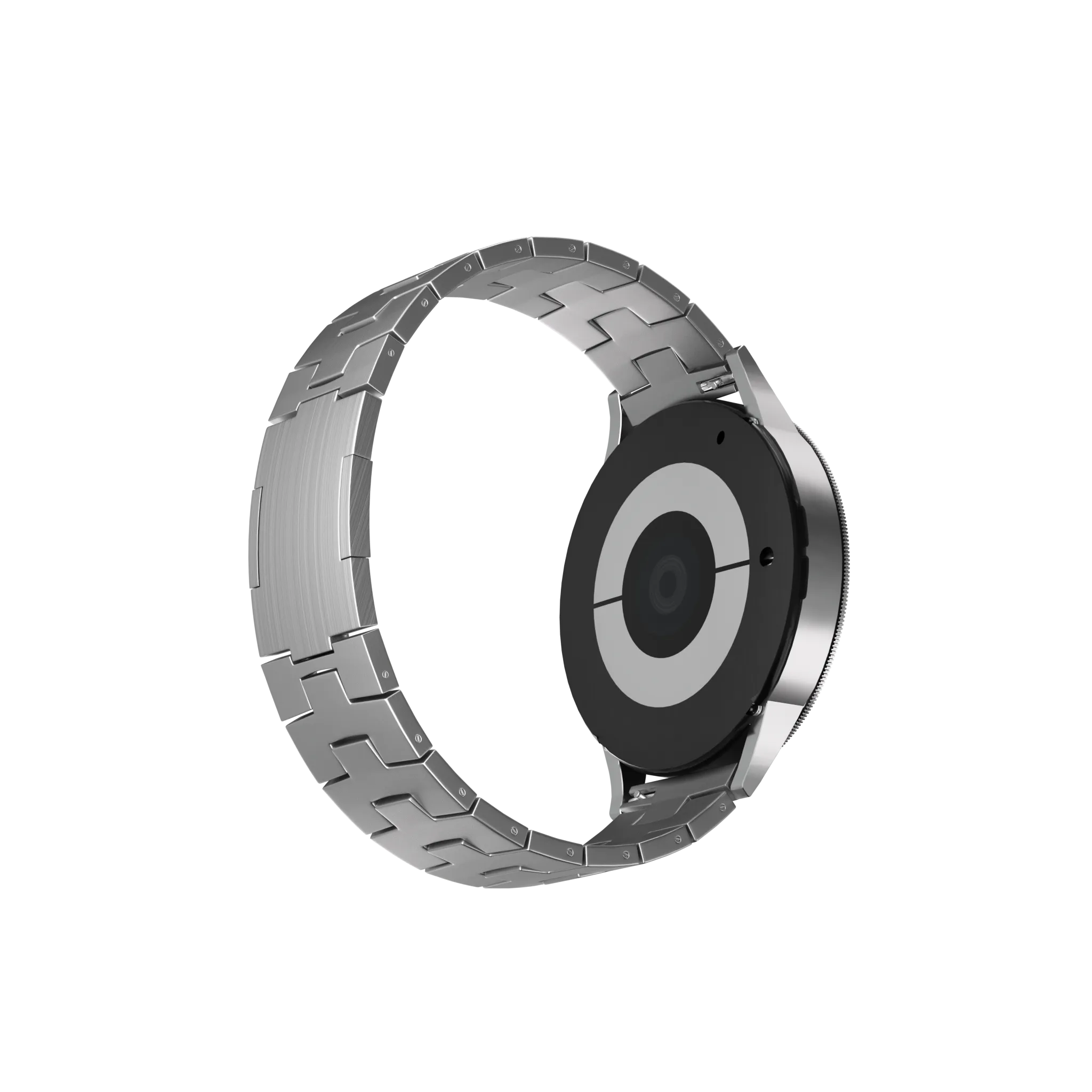 Amazfit Balance 2 titanium grain band (platte sluiting) (zilver)