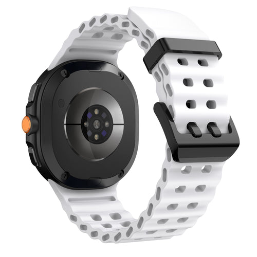 Samsung Galaxy Watch 8 - 44mm Ocean Strap (White)