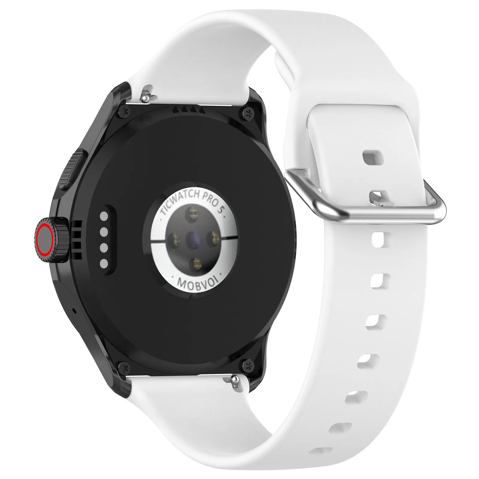 Coros Apex 4 - 46mm Silicone Buckle Strap (White)