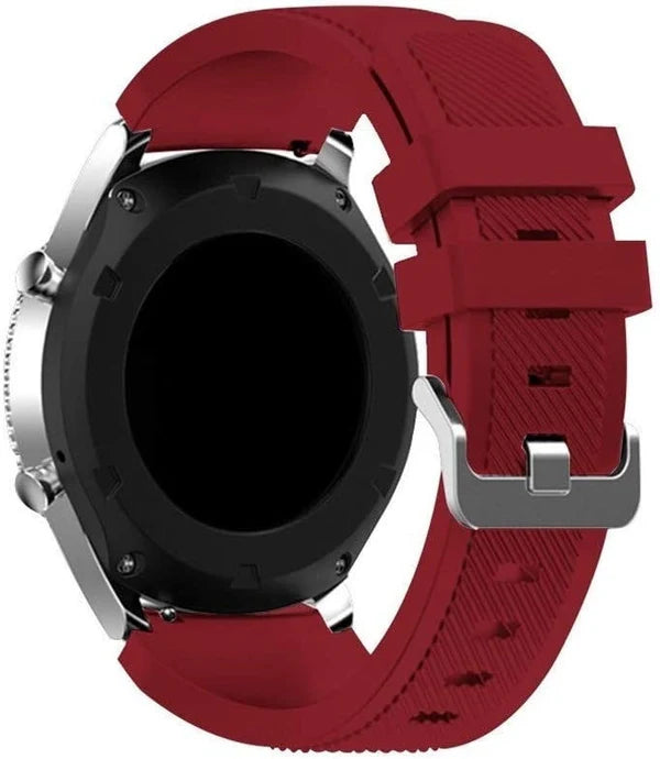 Bracelet silicone sergé Amazfit Bip U (Pro) (bordeaux)