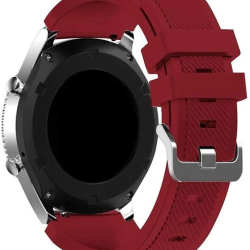 Amazfit Bip 5 Twill Silicone Strap (Wine Red)