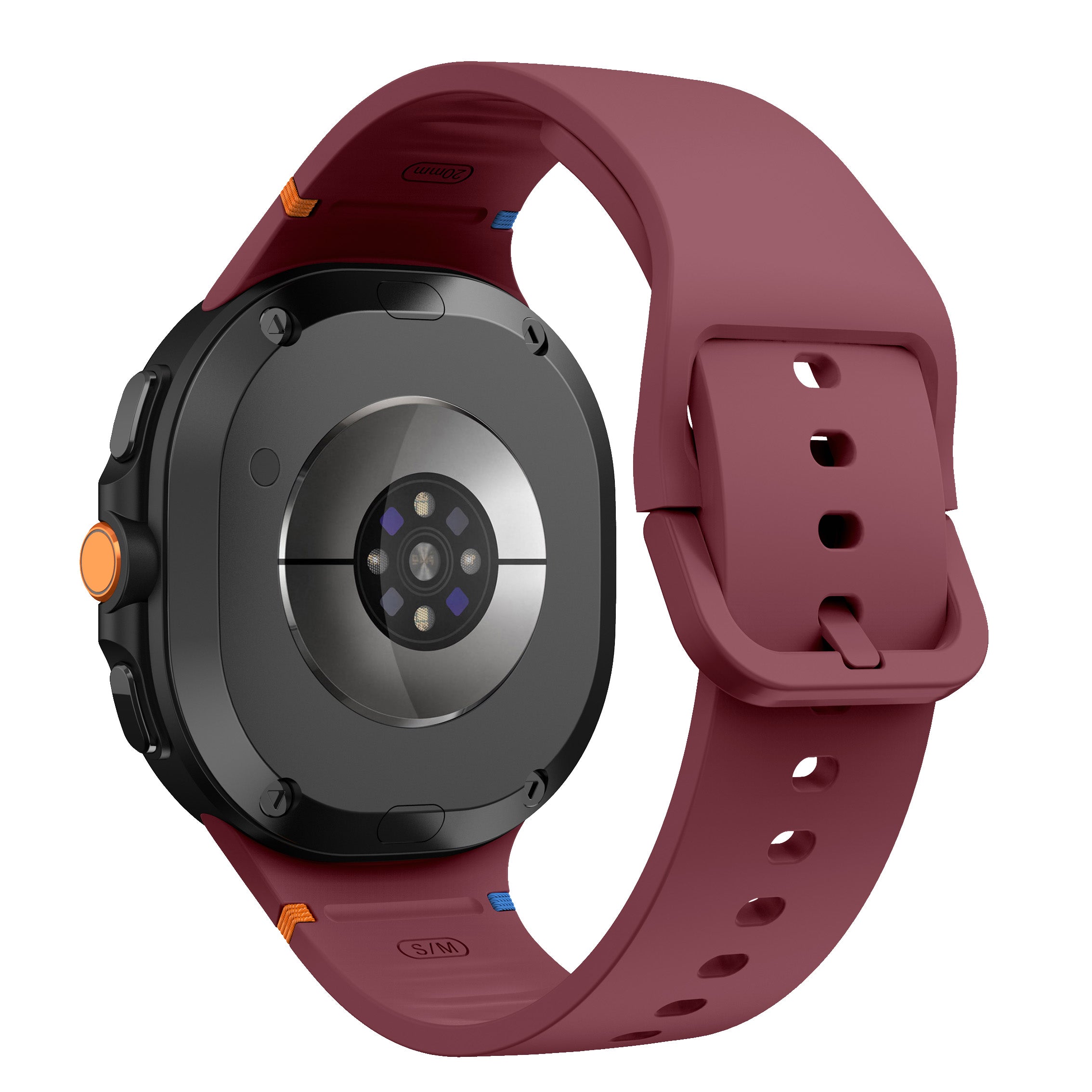 Samsung Galaxy Watch 8 Classic Silikonarmband (Weinrot)