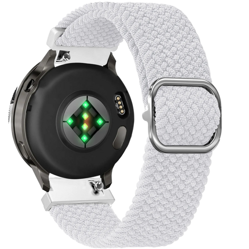 Bandz Bracelet tressé réglable Garmin Forerunner 265s (blanc)