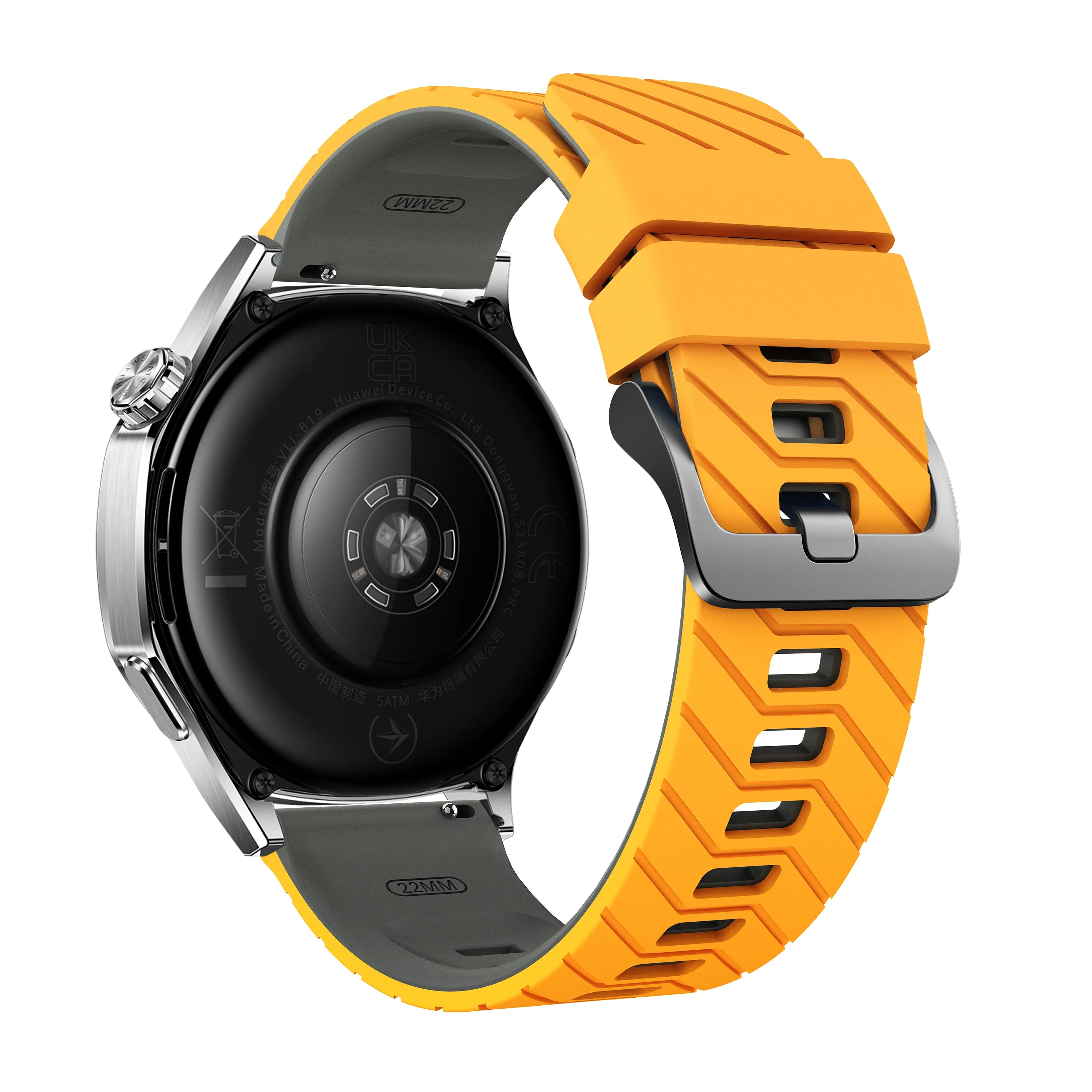 Polar Grit X2 Pro Twill Sport Strap (Dark Yellow/Grey)