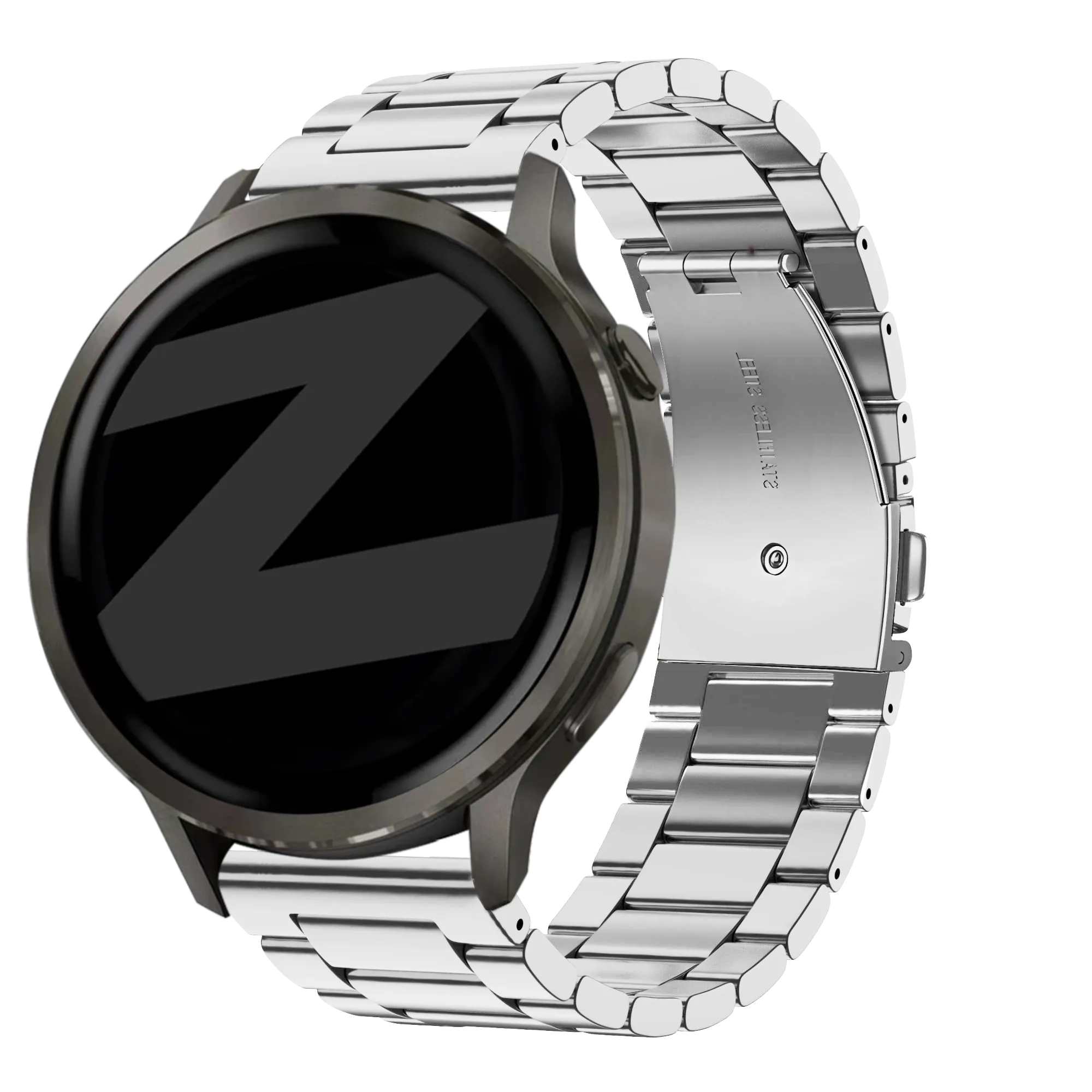 Bandz Garmin Forerunner 265s Steel Strap 'Classic' (Silver)