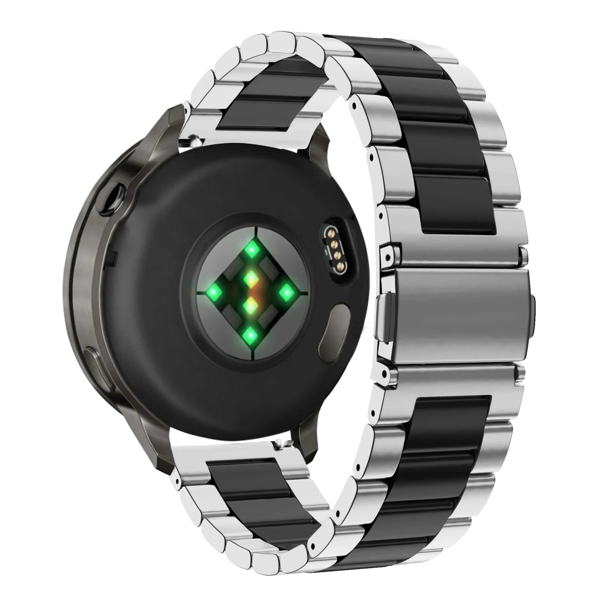 Bandz Correa acero 'Classic' Garmin Approach S42 (plateado/negro)