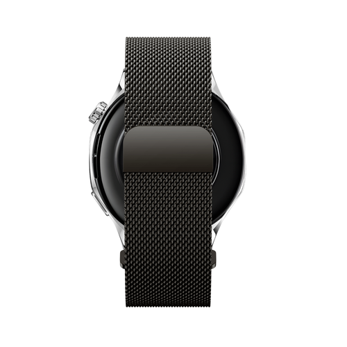 Bandz Xiaomi Mi Watch 'One push' Milanese band (titanium grijs)