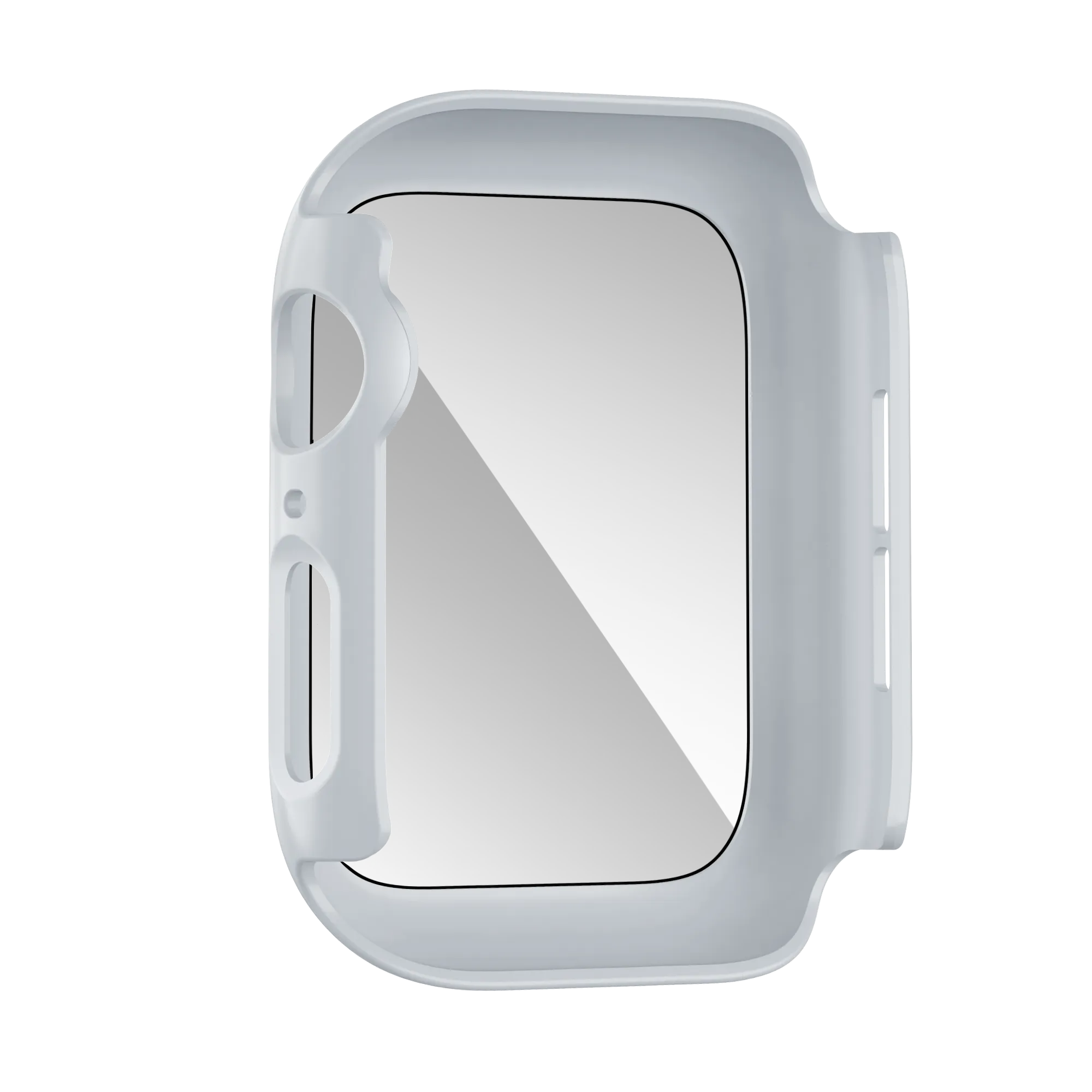 Bandz Funda PC con vidrio Apple Watch 10/11 (plateado)