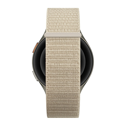 Bandz Samsung Galaxy Watch Active Nylon Strap 'Easy Fit' (Starlight)
