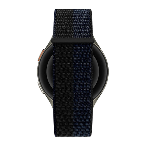 Bandz Correa nylon 'Easy fit' Amazfit Balance 2 (negro/azul)