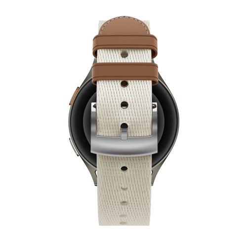 Bandz ICE Smart SQ 2.0 Square 1.70 Leather Hybrid Strap 'Easy fit' (Beige/Brown)