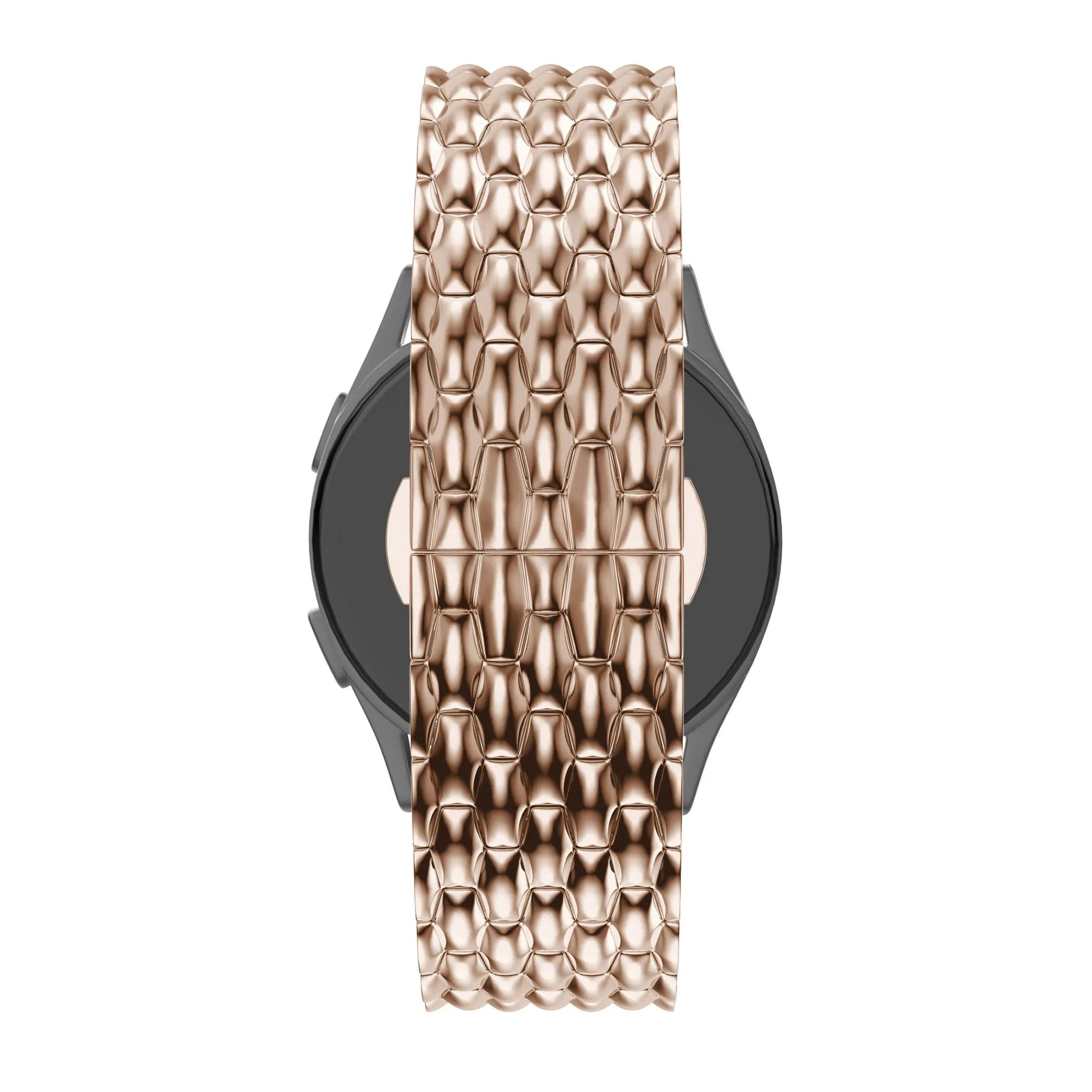 Bandz Gard Pro Health Smartwatch 3 - 41mm Stahlarmband 'Dragon' (Roségold)
